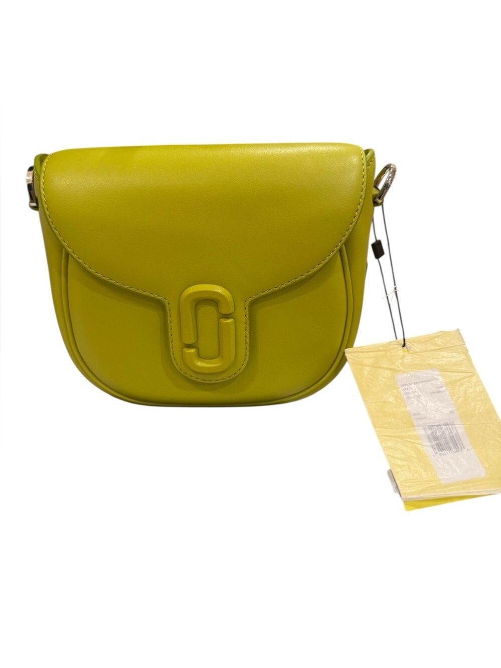 Marc Jacobs - The Covered J Saddle Bag - Citronelle Smooth Leather Crossbody NWT